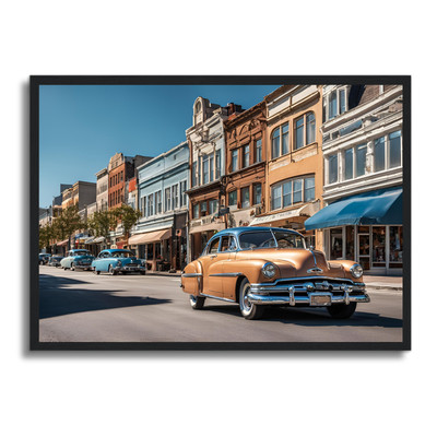 Auto Poster gerahmtes Wandbild Fahrzeug Man Cave Bild A4 - A1 Wohndeko Design