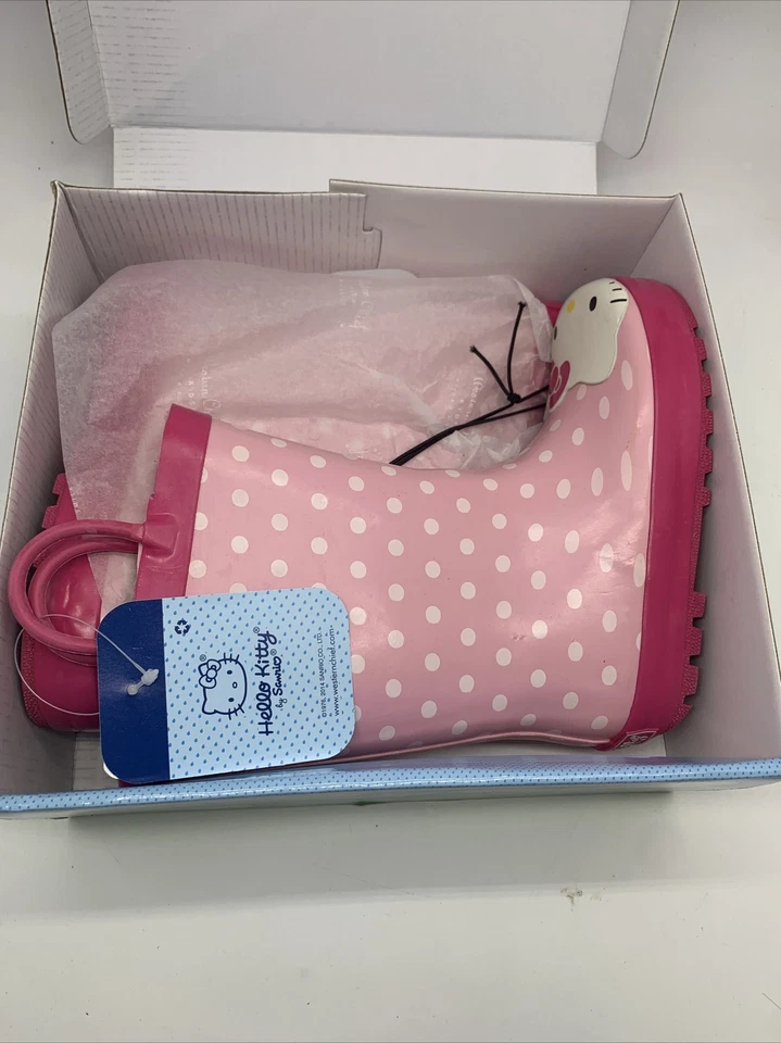Western Chief Girl's Waterproof Rain Boot Size 1 1 Hello Kitty Pink 640000 NIB - Image 2 of 4