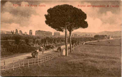 ROMA, Via Appia nuova, Avanzi dell'acquedotto di Claudio Postcard