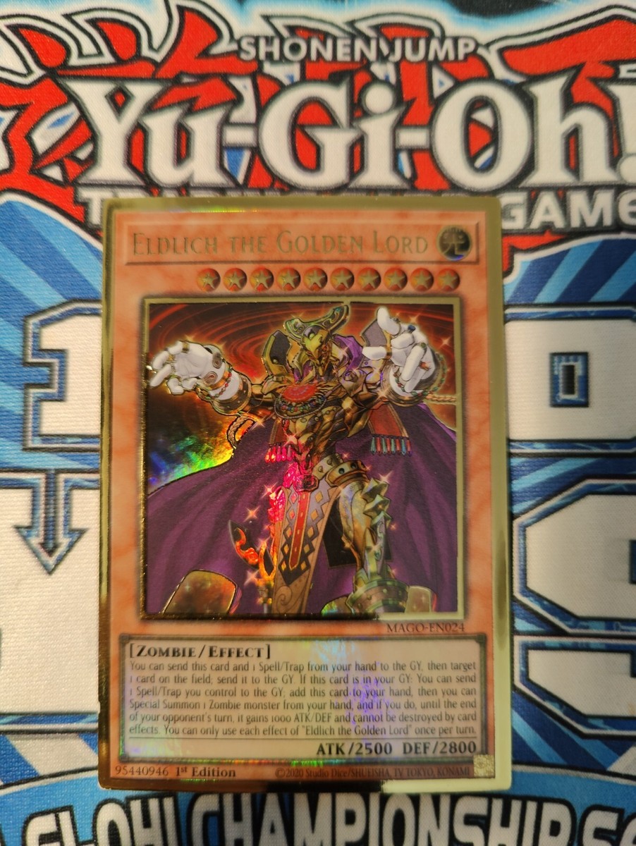 Yugioh ELDLICH THE GOLDEN LORD MAGO GOLD 1ST ED NM | eBay