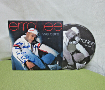 ERROL LEE autograph CD We Care rap Jamaica 2009 motivational hip hop Character