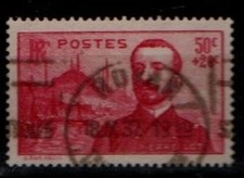 Timbre français oblitéré n°353 de 1937 -  Pierre Loti
