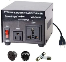 VC500W PowerBright 500W Step Up & Down Transformer / Converter