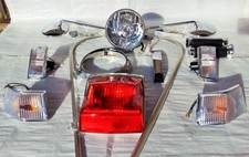 KIT RICAMBI CROMATI CROMATURE PIAGGIO VESPA PX 125 150 200 PE P X E ACCESSORI