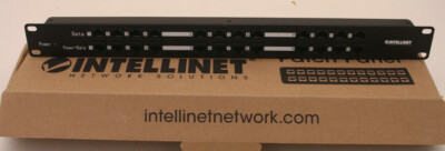 Intellinet 720342 12 Port Netzwerk-Patchpanel CAT 5e 1 HE / L5