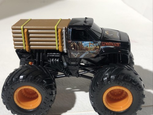 Spin Master Monster Jam Lumberjack Truck GOLD WHEELS New 1:64