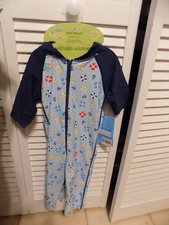 I Play Green Sprouts Swim Sunsuit UPF 50+ Size 3T Fits 30-38 Lbs. New