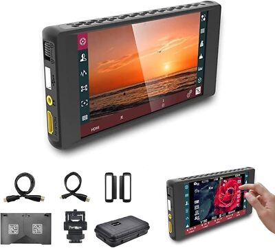 Portkeys PT6 DCI-P3 IPS Touchscreen 5.2'' On-Camera Field Monitor with 1080P 60