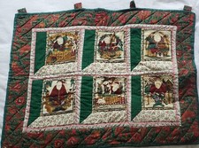 Vintage Christmas Quilted Wall Hanging