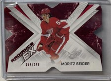 2022-23 SPx Hockey Radiance FX Red MORITZ SEIDER Die-Cut /249 - Red Wings