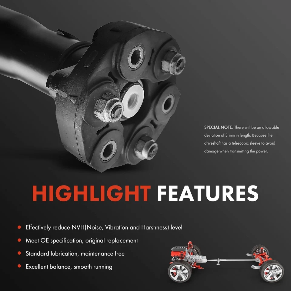 Conjunto de eje de transmisión trasero para BMW E30 325i 1988-1993 transmisión manual de 2,5 L Foto 4 de 4