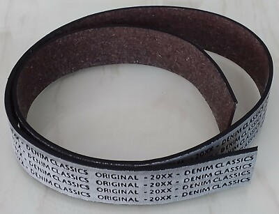 Genuine 20xx Denim Classics Textile Strap L=95.5cm 3.5cm Wide Grey For Belt