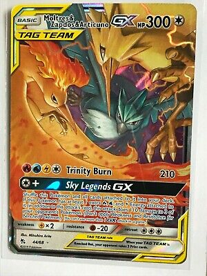 Moltres & Zapdos & Articuno Tag Team GX - 44/68 - Hidden Fates – Card  Cavern Trading Cards, LLC