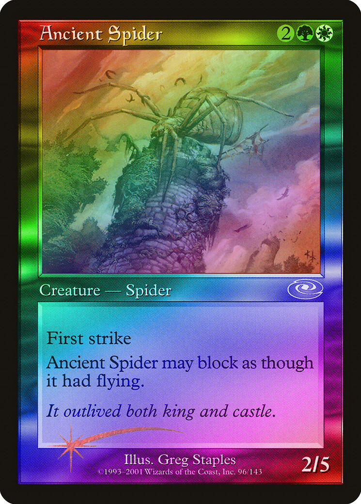 Ancient Spider FOIL Planeshift NM White Green Rare MAGIC MTG CARD ABUGames