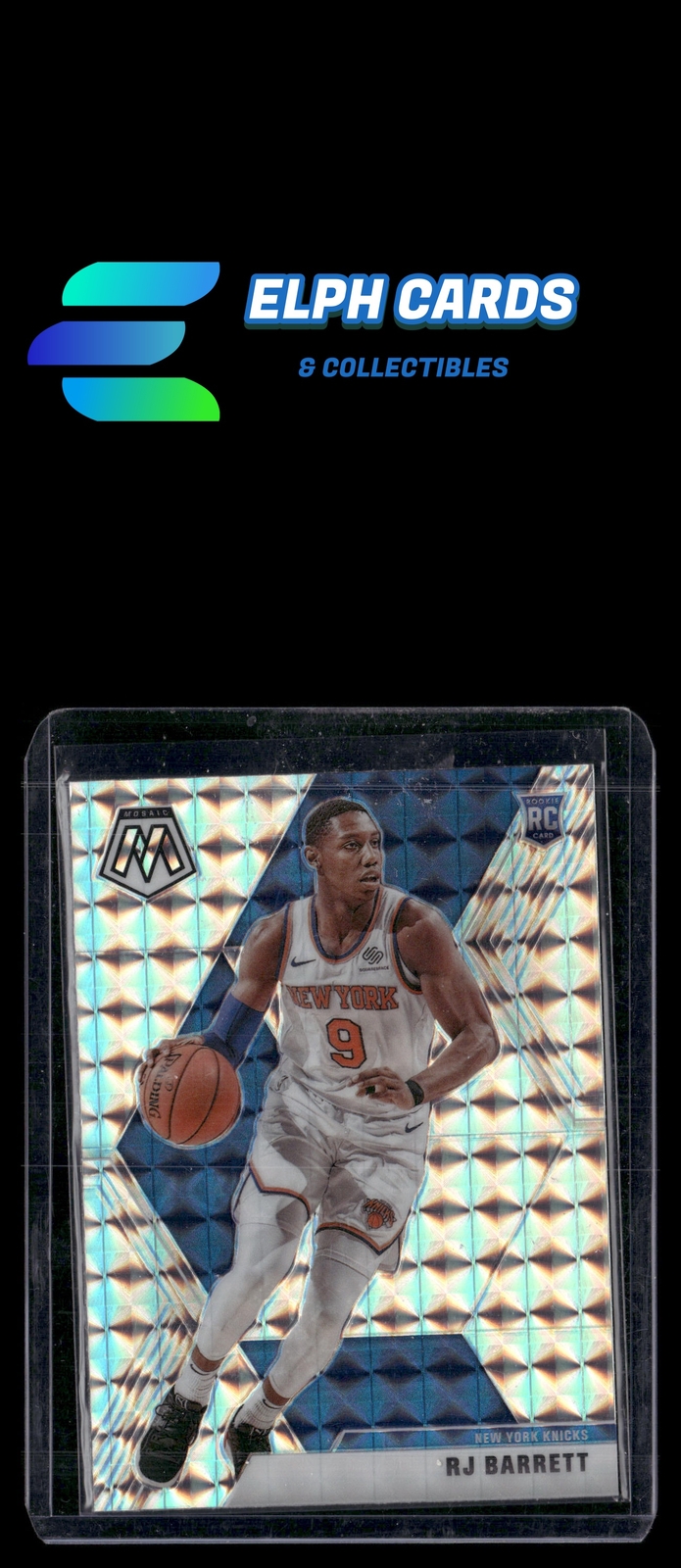 2019-20 Panini Mosaic #229 RJ Barrett Silver Prizm