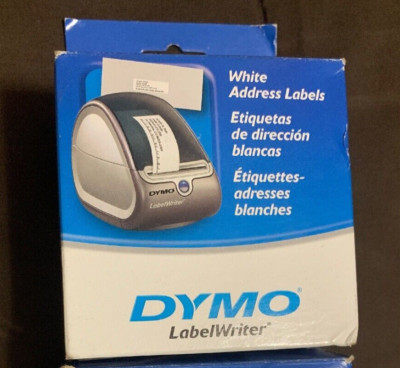 DYMO LabelWriter White Address Labels 1 1/8 x 3 1/2, 260 X 2 Labels 30320