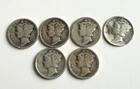 Mercury Head Dimes 1916-1945 Library of Coins with 16 coins - Semi-Key Dates