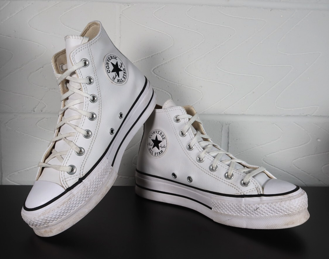 High Top White Leather Converse Uk Womens Converse All Star