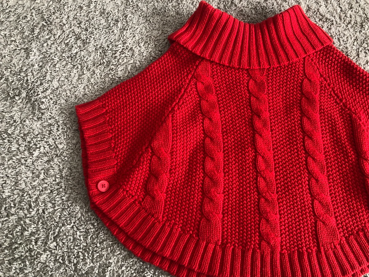 Girls top poncho sweater