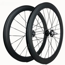Carbon Track Bike Wheelet 25mm Width 50mm Depth Clincher Tubeless Fixed Gear Hub