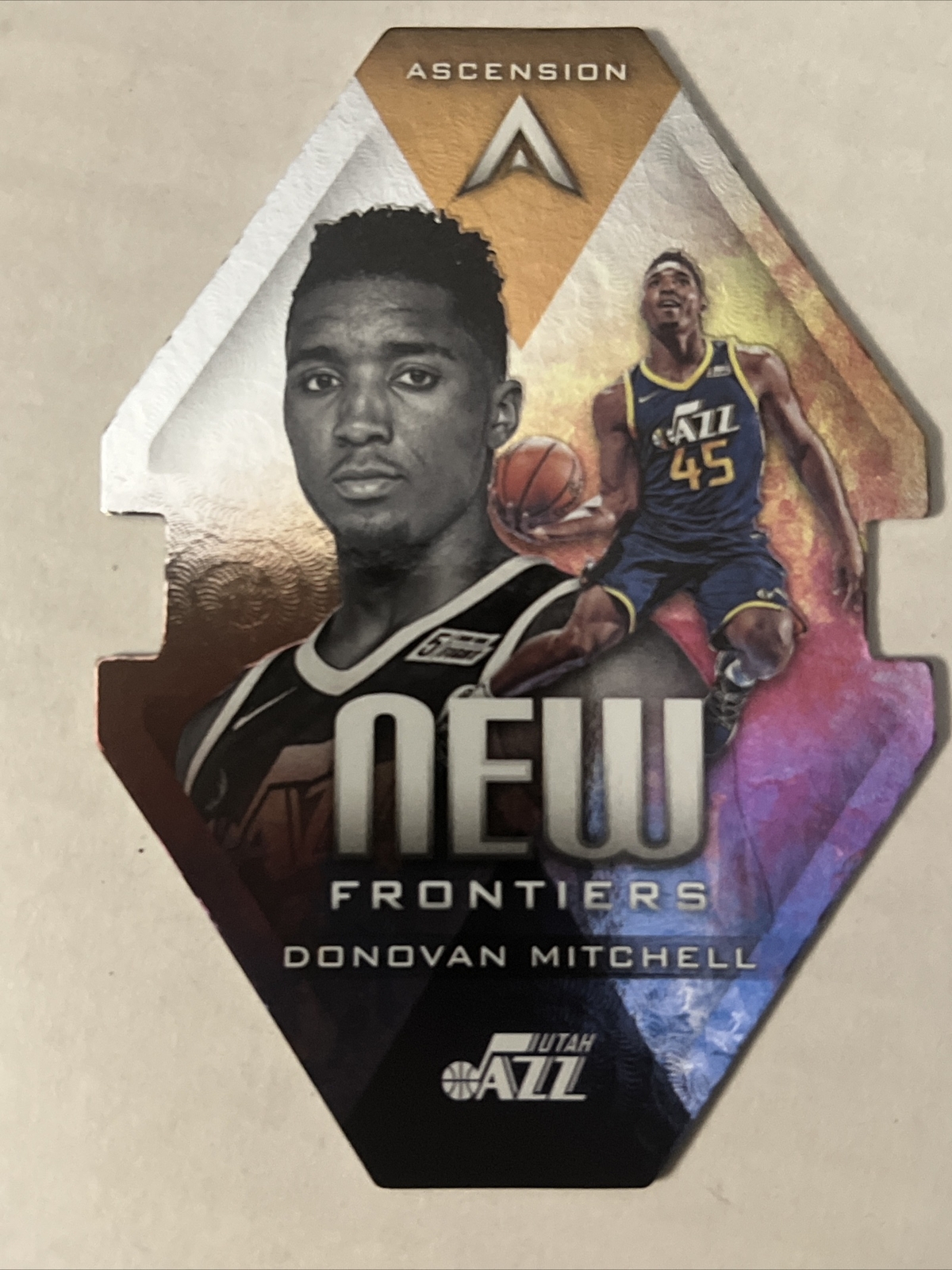 Donovan Mitchell 2017-18 Panini Ascension New Frontiers Die-Cut Rookie