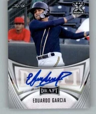 2021 Leaf Draft Autograph #BA-EG1 Eduardo Garcia XRC RC Rookie AUTO