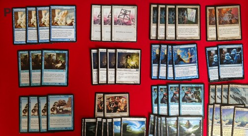 Magic The Gathering Casual Azul Blanco Mazo de Control Cazado Adepto con Caja de Cubierta y Mangas - Imagen 1 de 8