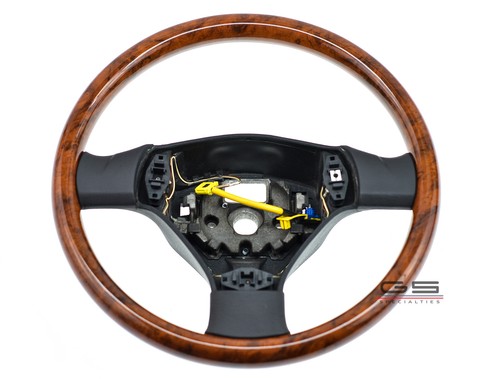 Volante de madera VW Passat B5 W8 Bora Vento Golf MK4 Jetta GT R32 1J0419091BQ - Imagen 1 de 10