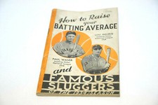 1934 HOW TO RAISE YOUR BATTING AVERAGE BY GEORGE SISLER HILLERICH & BRADSBY CO.
