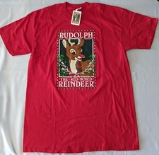 NWT Vintage 1994 Christmas Rudolph Red Nosed Reindeer Adult Night Shirt One Size
