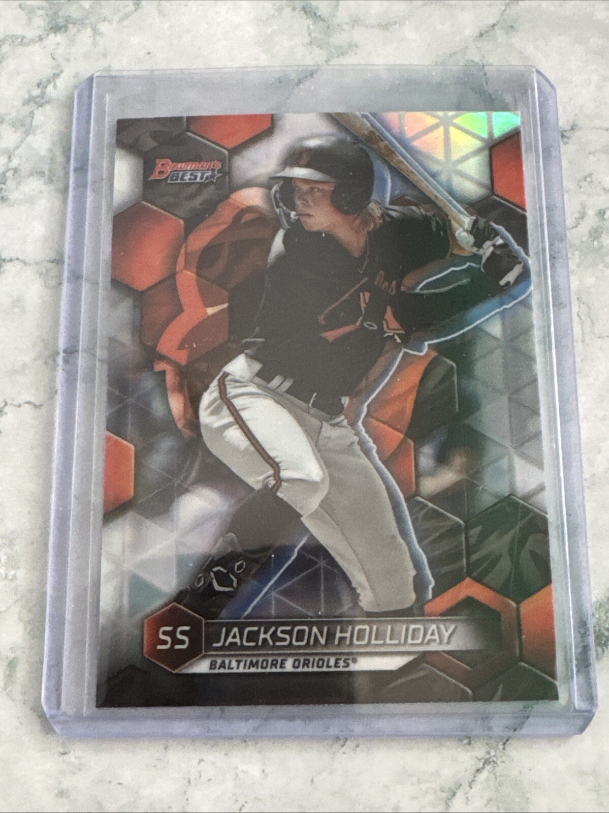 2023 Bowmans Best Jackson Holliday Top Prospect Refractor Rookie #TP-12 Orioles
