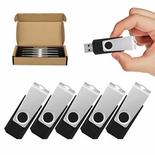 5 Pack USB 2.0 32GB Metal Anti-skid Flash Drive USB Memory Stick Thumb Drives