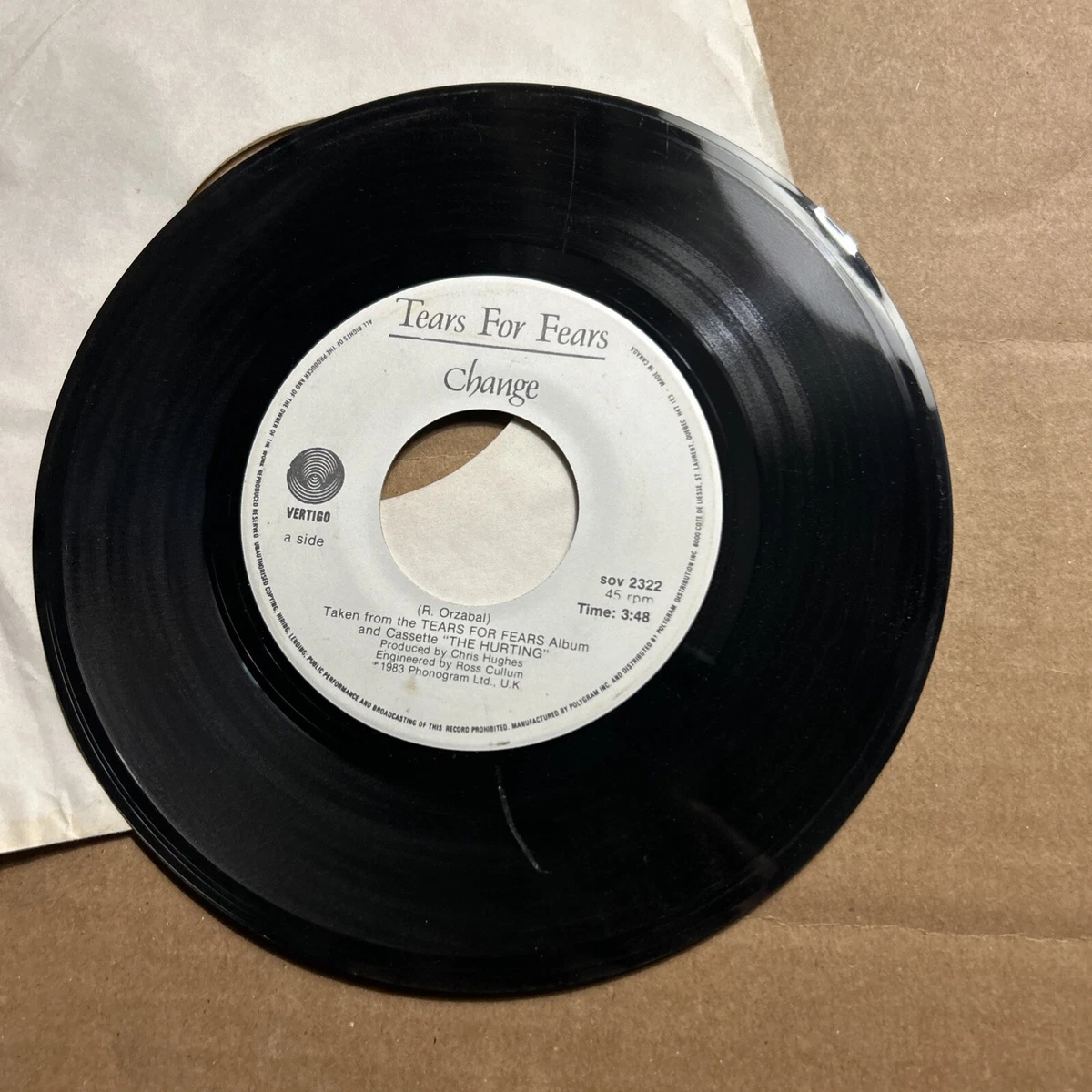 Tears for Fears 限定版 7”レコード Tears for Fears 7