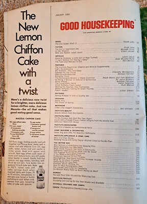 GOOD HOUSEKEEPING Magazine January 1969 Caroline Kennedy, Norah