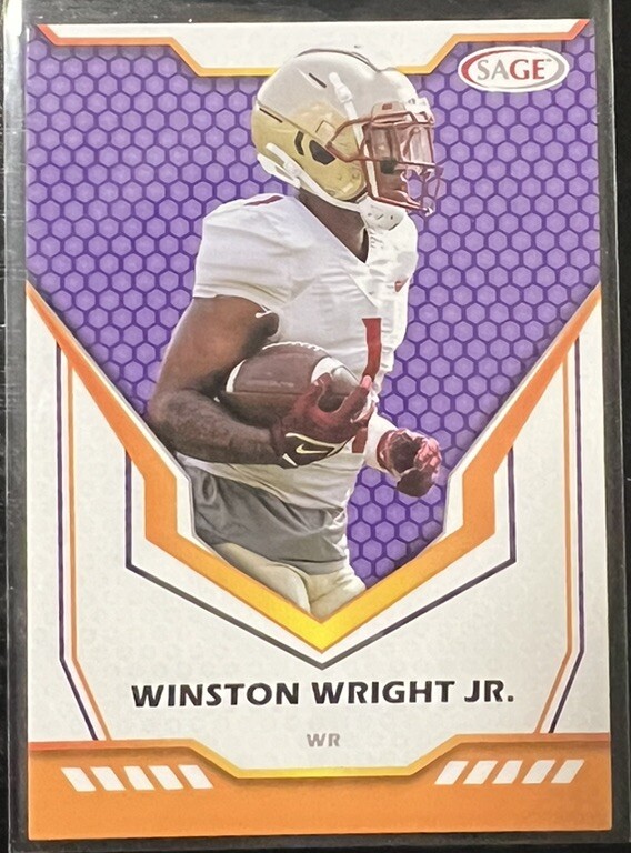 2024 Sage Football Purple Winston Wright Jr #29 East Carolina