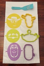PAMPERED CHEF Disney Pixar Toy Story Pancake Mold Stencil Set Woody Buzz Alien