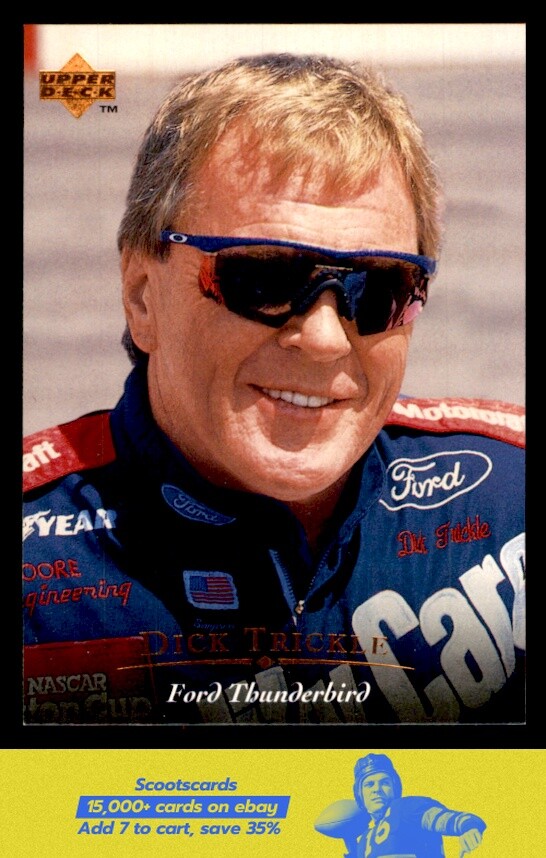 1996 Upper Deck Dick Trickle card #13 Bud Moore Engineering/Quality Care