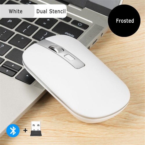 Bluetooth Rechargeable Dual Mode Wireless LED Mouse for PC Laptop Slim Silent - Picture 7 of 18