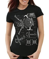 Future Comet Damen T-Shirt captain japan anime cosplay tv blu-ray cpt blaupause