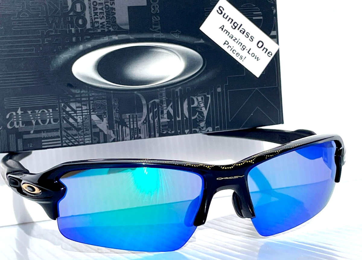 Oakley FLAK 2.0 SCALES Black Gold POLARIZED Galaxy JADE Green Lens