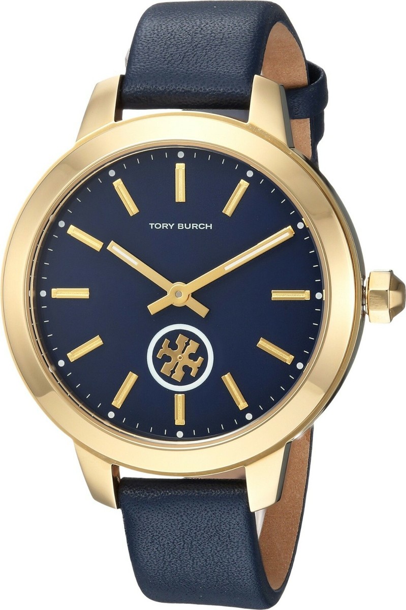 Tory Burch TBW1203 Blue Collins Leather Watch | eBay display picture 1