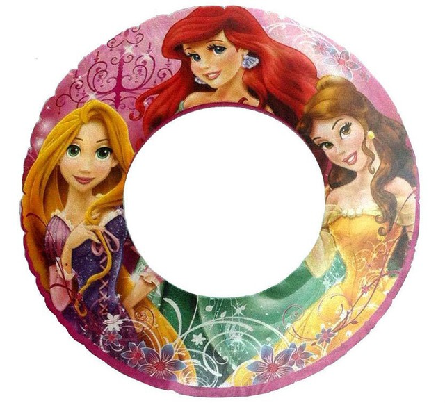 Disney Princess SWIM RING Ariel Belle Rapunzel Water Play Game Sport