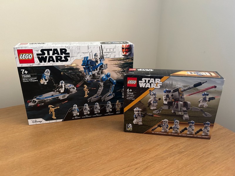LEGO Star Wars: 501st Legion Clone Troopers 75280 & 75345 New & Sealed