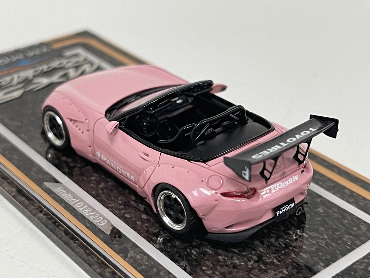 MXちゃん 1/64 YM Model Mazda MX-5 Roadster Pink with Opening Hood