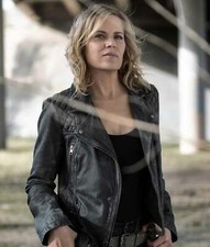 Fear The Walking Dead Madison Clark Distressed Black Quilted Ladies Jacket