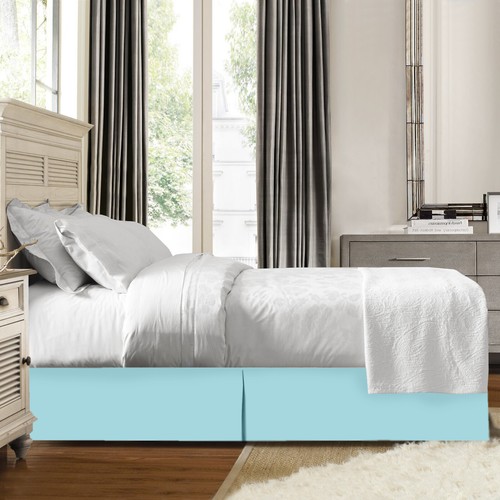 Luxus Staub Rüschen doppelt gebürstet Mikrofaser Plissee Bett Rock 14" maßgeschneidert Tropfen - Bild 72 von 165