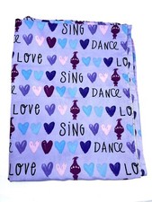 Trolls 2018 Dreamworks Flat Bed Sheet Crib/Toddler 44X58 Sing Dance Love Purple