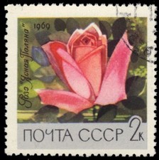 RUSSIA 3596 - Botanical Gardens "Yasnaya Polyana Rose" (pa17386)