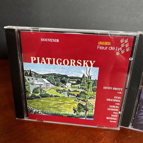 Lot: 2 Gregor Piatigorsky CD Souvenir Brott Legendary Performers Strauss Brahms - Picture 2 of 7