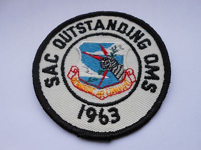 vintage patch of the Strategic Air Command 1963 SAC EXCELLENT OMS
